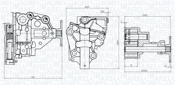 351516000020 Magneti Marelli Масляний насос двигуна